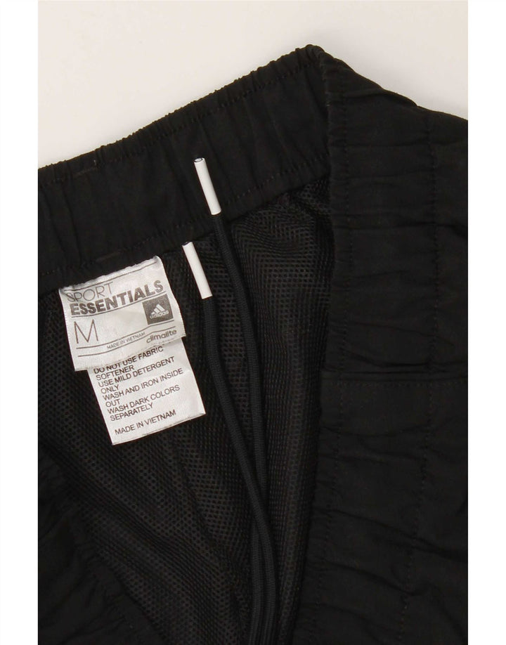 Shorts esportivos masculinos Adidas médio preto poliéster