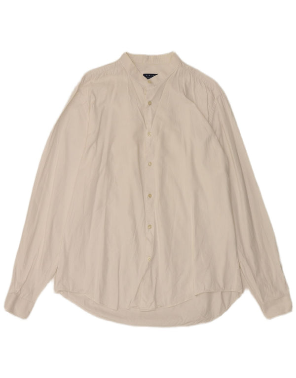Camisa masculina Zara Slim Fit XL algodão branco