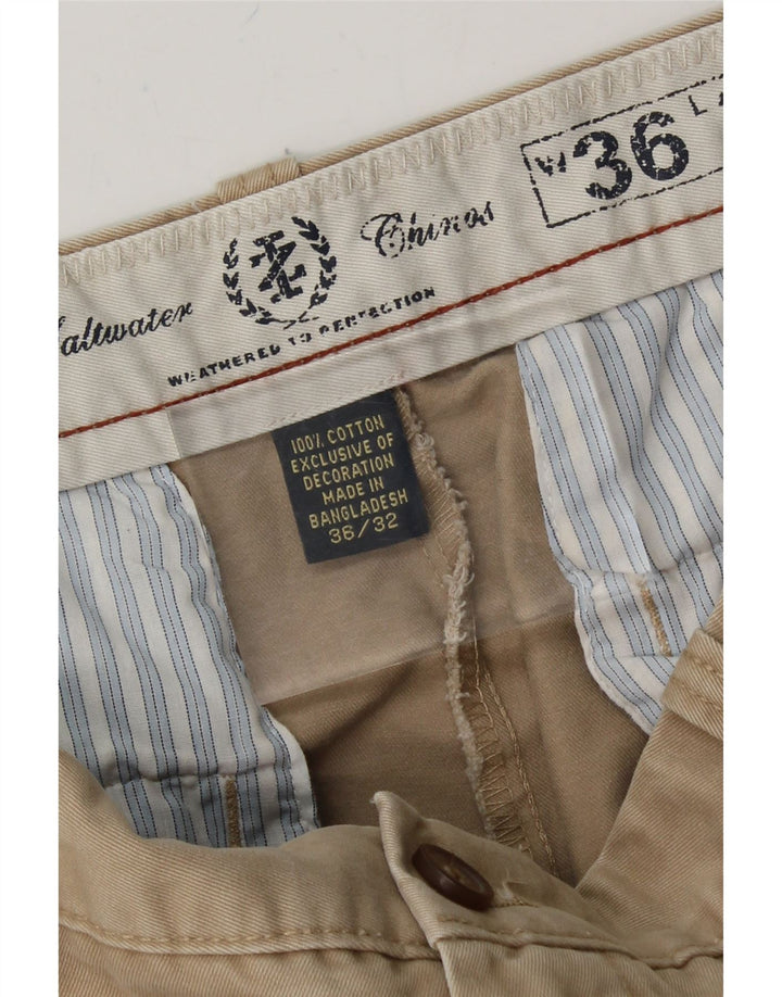 IZOD Mens Straight Chino Trousers W36 L32 Beige Cotton Vintage Izod and Second-Hand Izod from Messina Hembry 