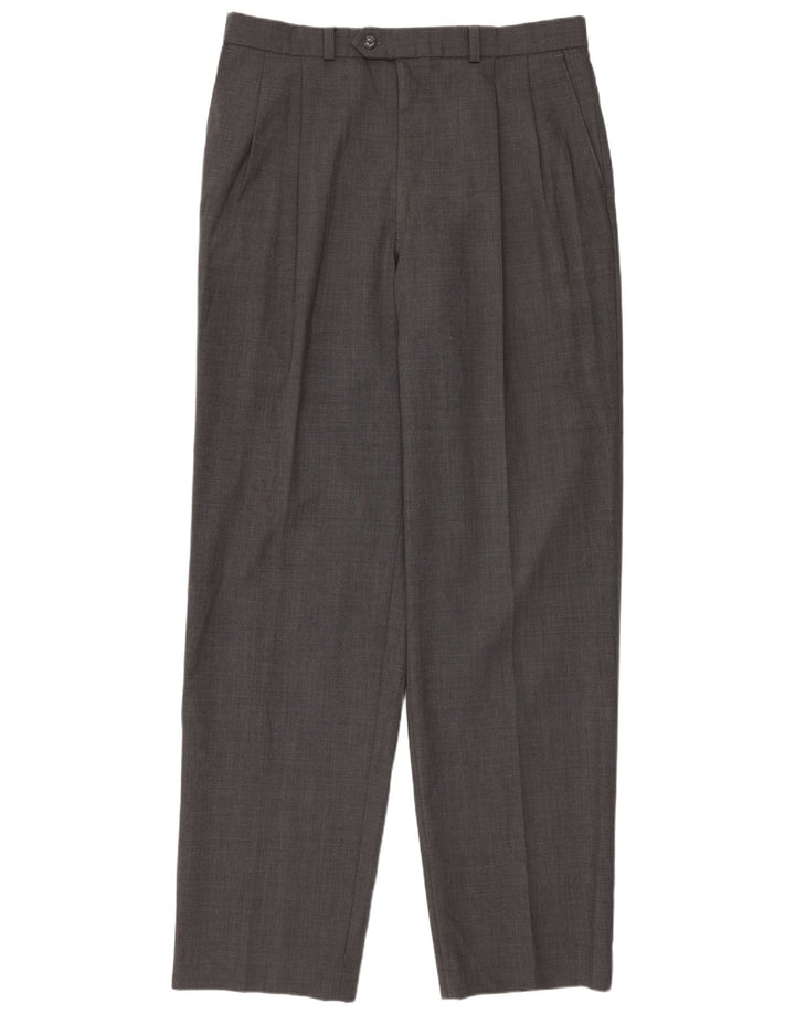 Calça masculina Marks & Spencer com pegged suit W34 L33 lã cinza