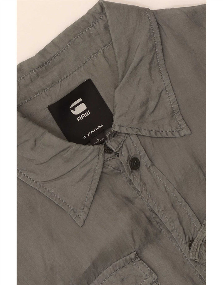 Camisa masculina G-Star grande cinza