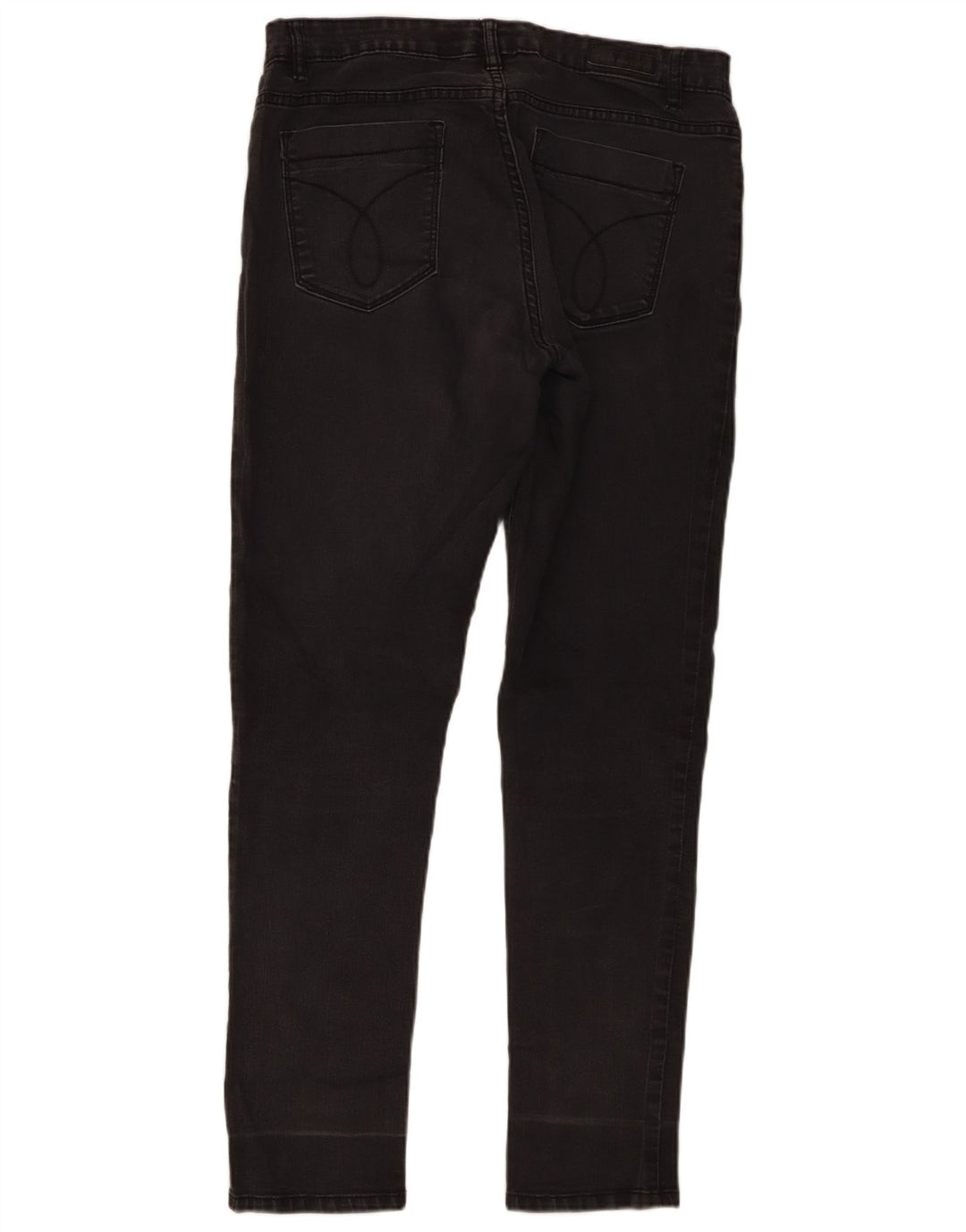 Calça legging feminina Calvin Klein US 14 grande W32 L30 algodão cinza