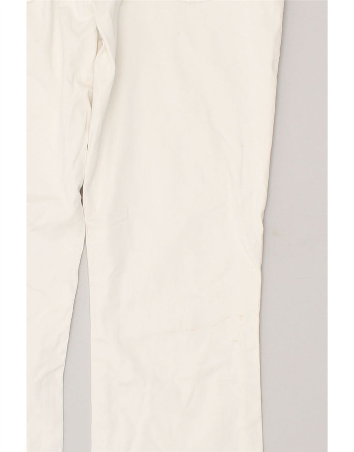 GAS Womens Straight Casual Trousers W27 L31 White Cotton | Vintage Gas | Thrift | Second-Hand Gas | Used Clothing | Messina Hembry 