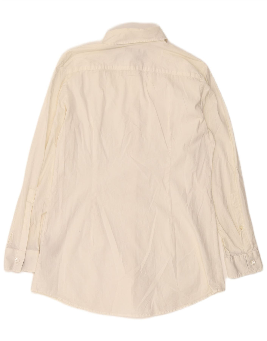 Camisa feminina BURBERRY UK 16 grande algodão branco