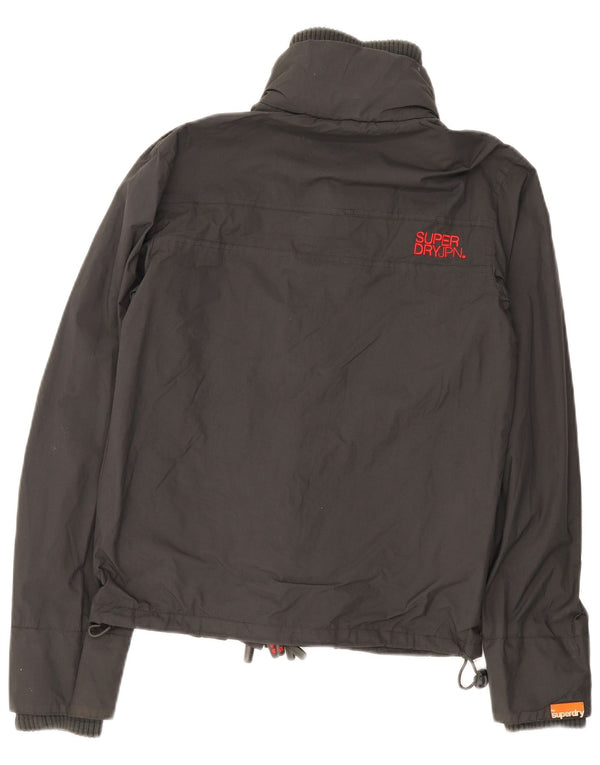 Jaqueta corta-vento masculina Superdry Graphic UK 36 pequena cinza nylon