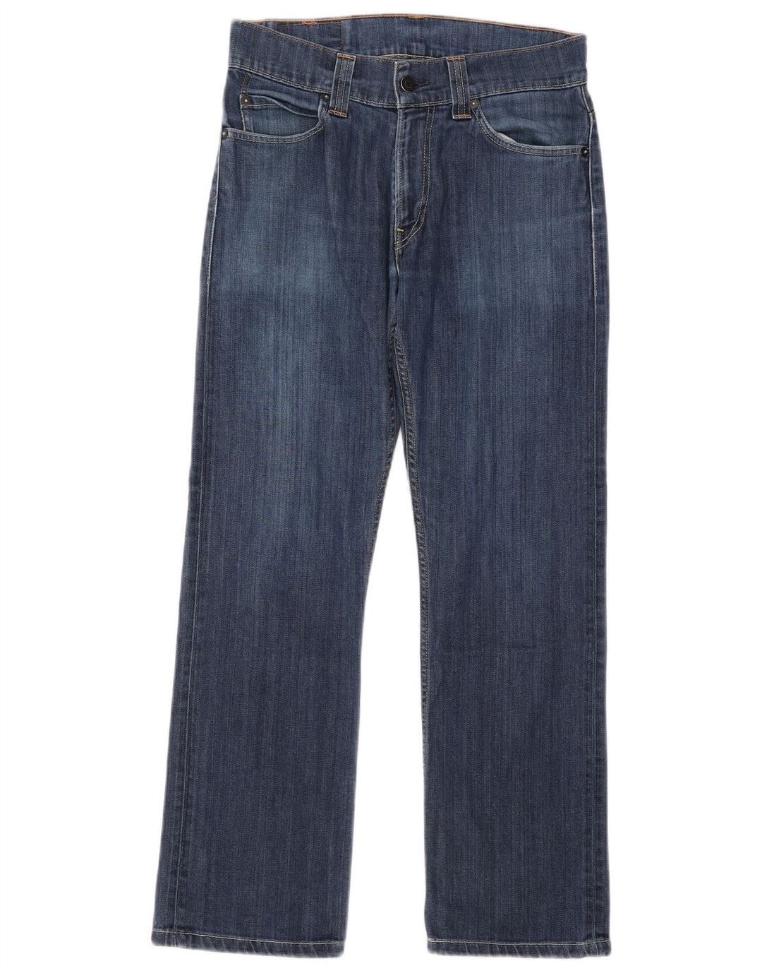 Calça jeans feminina Levi's 506 Straight W30 L28 azul algodão