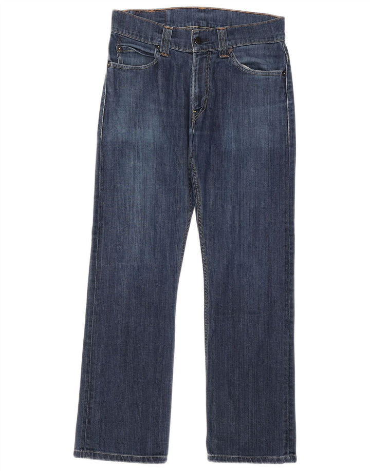 Calça jeans feminina Levi's 506 Straight W30 L28 azul algodão