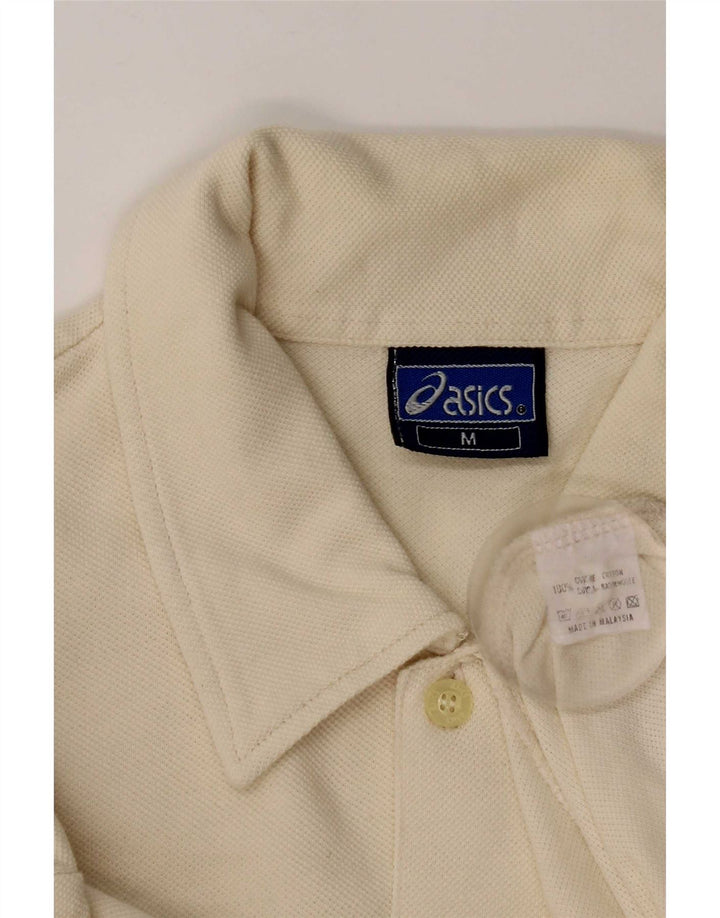 Camisa masculina de manga curta Asics algodão amarelo médio