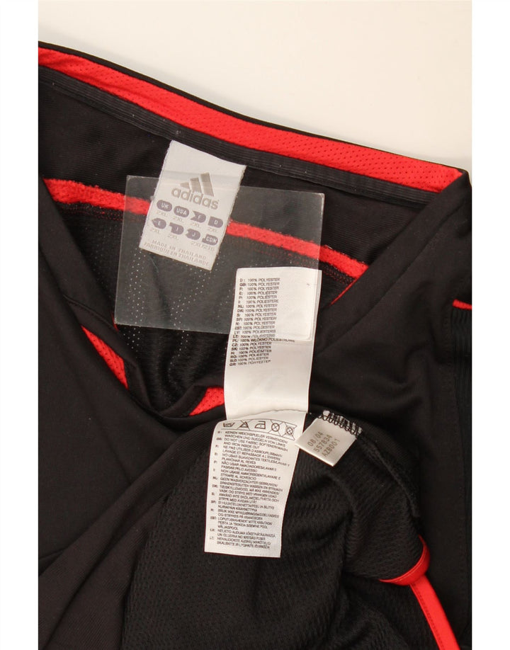 ADIDAS Mens Climacool Camiseta Top 2XL Preto Colourblock Poliéster