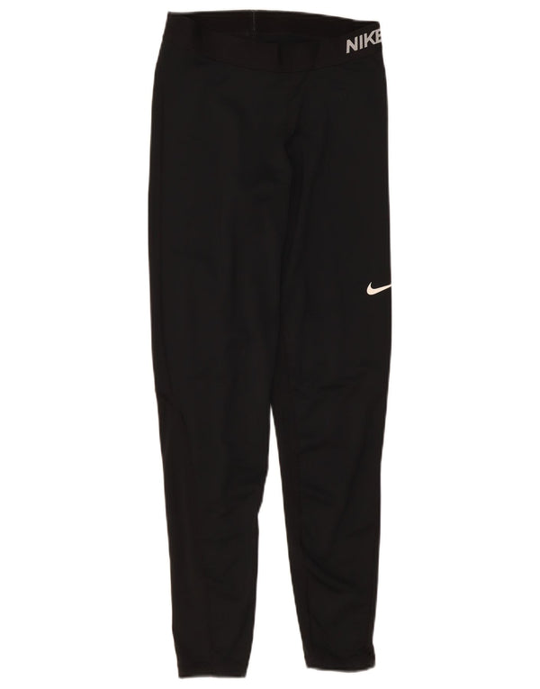 Leggings Nike Dri Fit Graphic UK 12 Médio Preto Poliéster