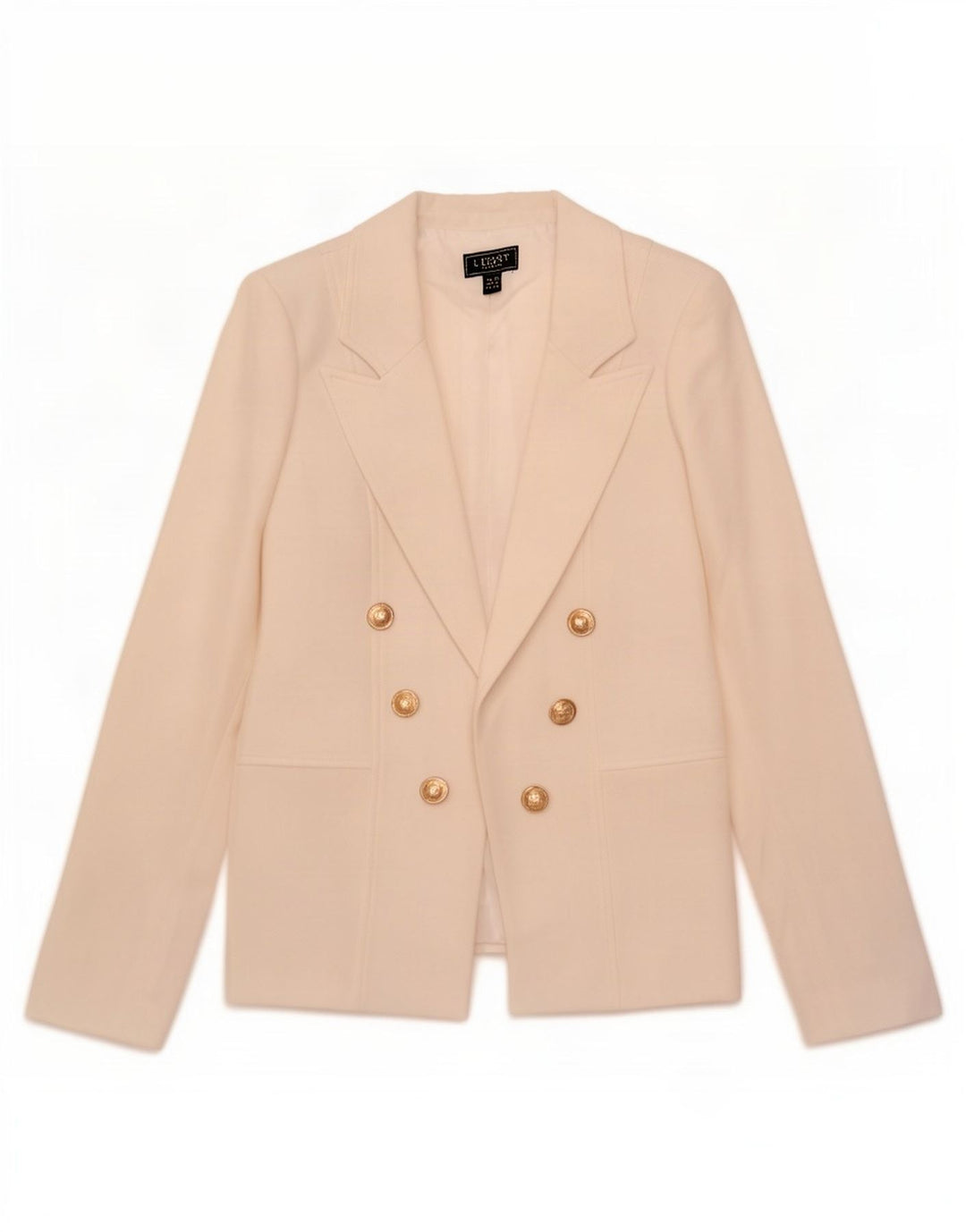 Jaqueta Blazer aberta feminina Lipsy UK 10 poliéster branco pequeno