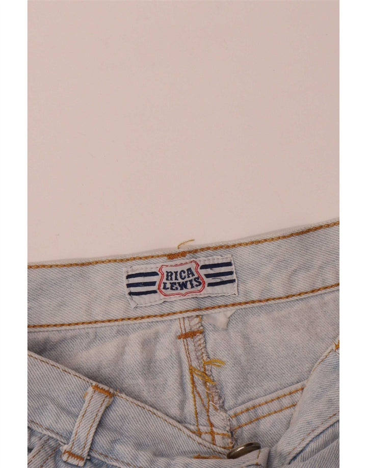 Saia jeans feminina Rica Lewis médio W30 azul