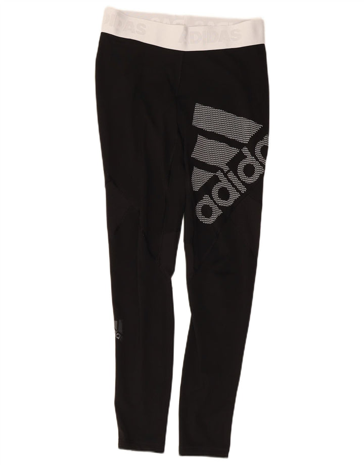 Adidas Womens Climacool Graphic Leggings UK 8/10 Pequeno Preto