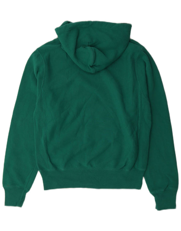 Champion Mens Reverse Weave Solto Fit Moletom Com Capuz Pequeno Algodão Verde