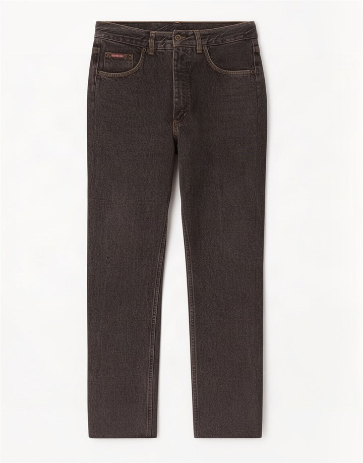 Carrera Mens Straight Jeans W32 L28 Algodão Cinza