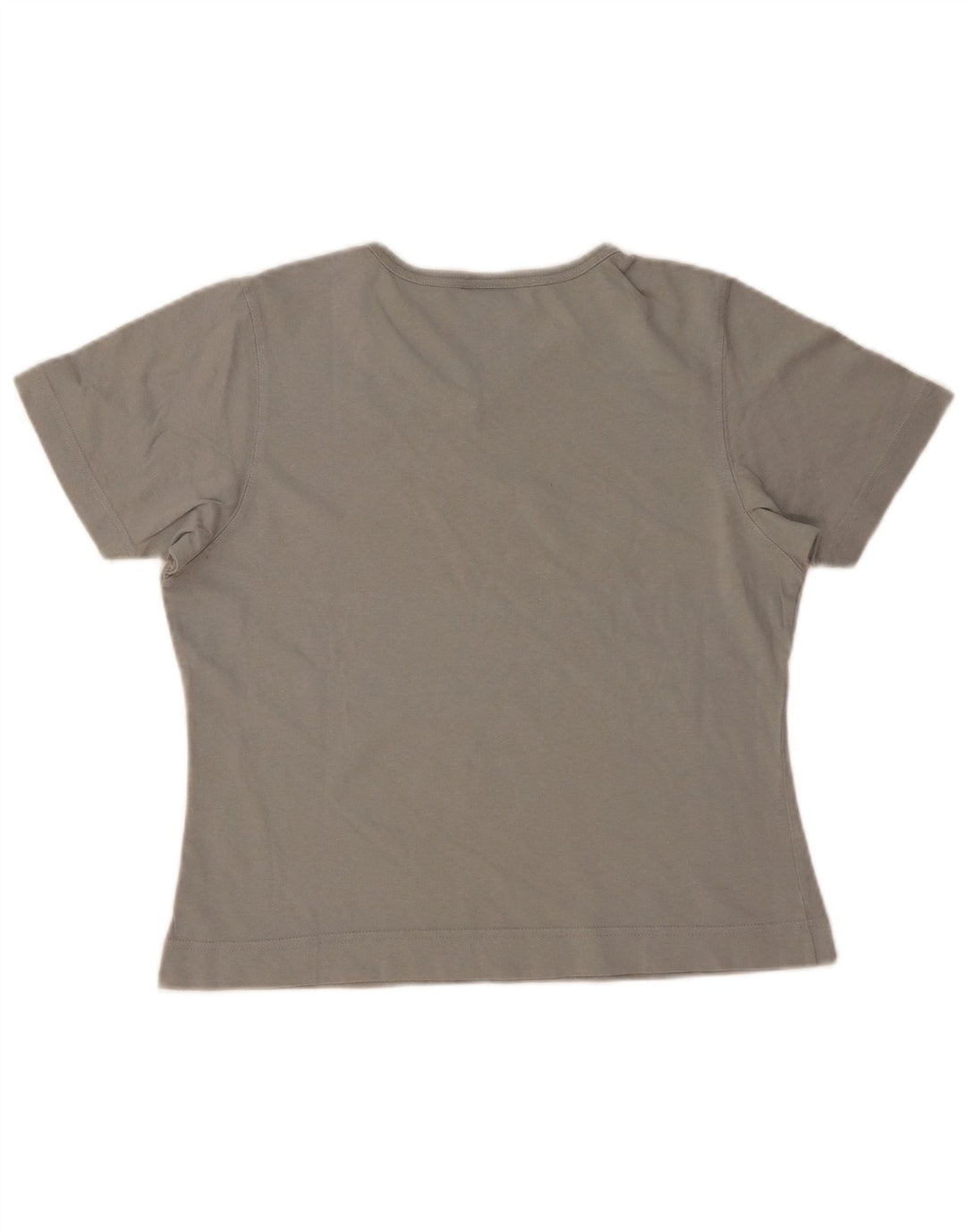 Camiseta Feminina Adidas Top UK 12 Algodão Cinza Médio
