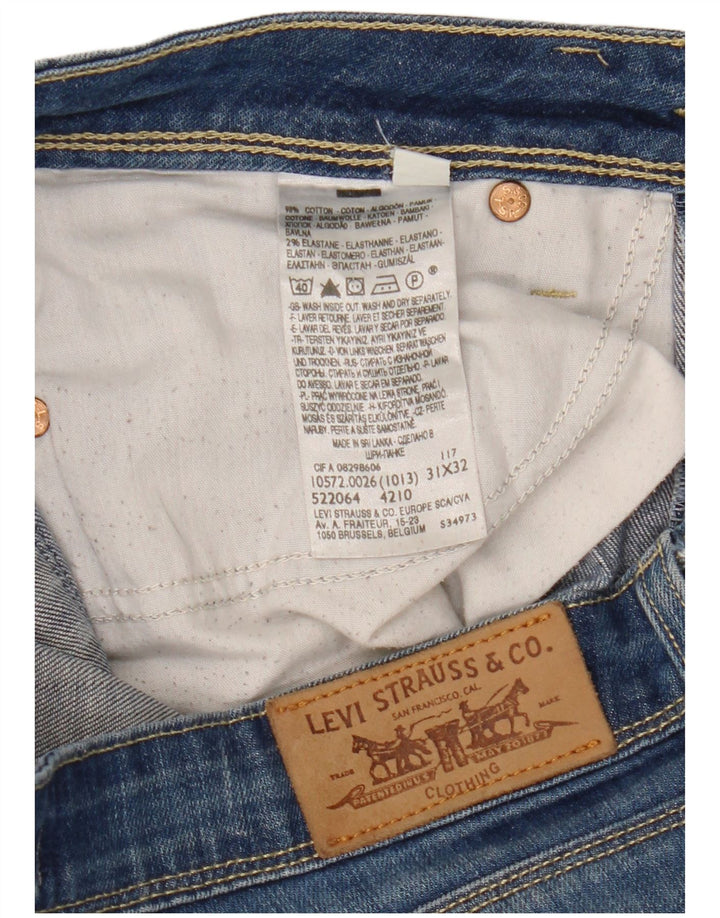 Calça jeans feminina LEVI'S 572 Bootcut W31 L32 azul algodão