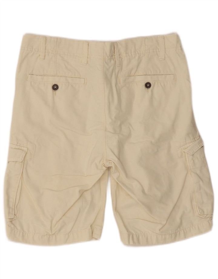 OVS Mens Regular Cargo Shorts W32 Algodão Bege Médio