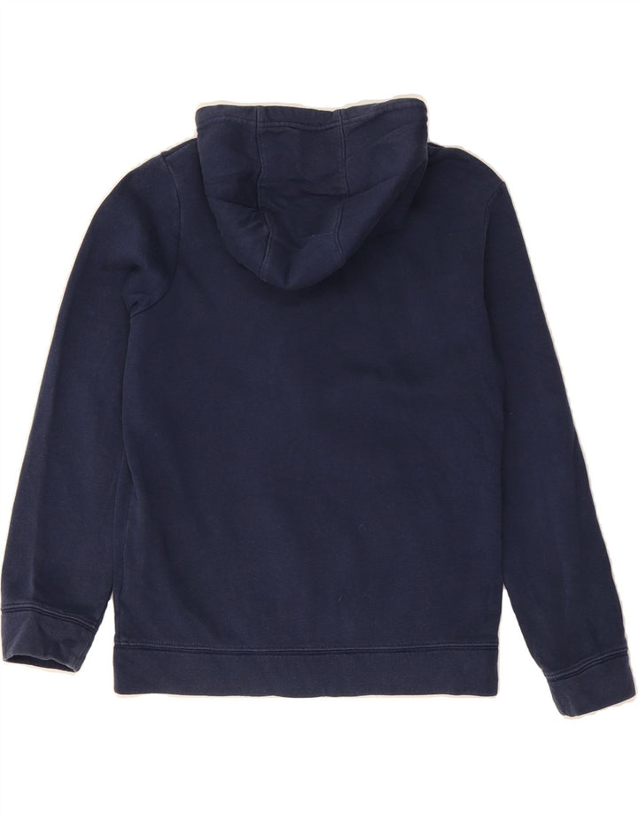 NIKE Boys Zip Hoodie Sweater 10-11 Years Medium Navy Blue Cotton Vintage Nike and Second-Hand Nike from Messina Hembry 