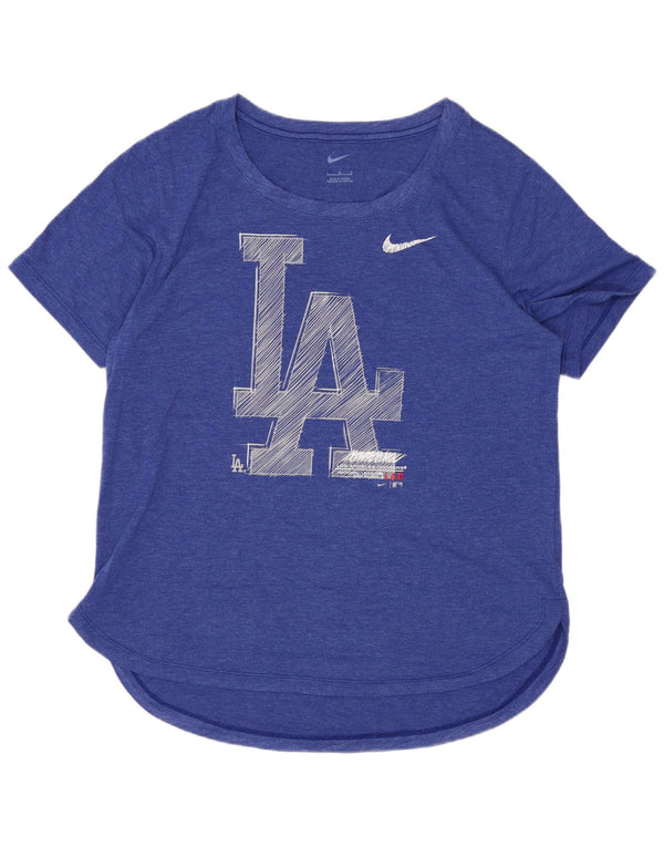 Camiseta Nike Feminina Los Angeles Dodgers Graphic Top UK 14 Grande Azul