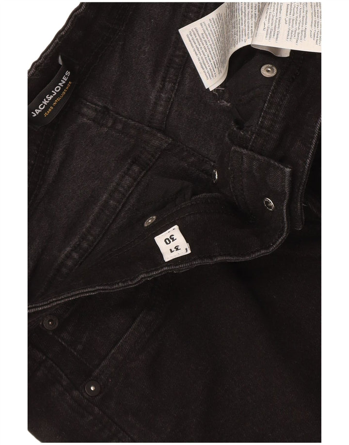 Jeans masculinos Jack & Jones Slim W31 L30 algodão preto