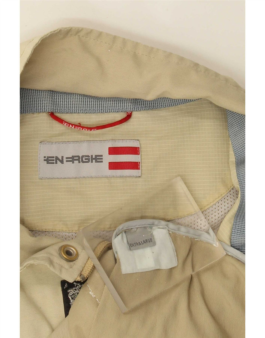 Jaqueta utilitária masculina Energie UK 42 XL bege Colourblock