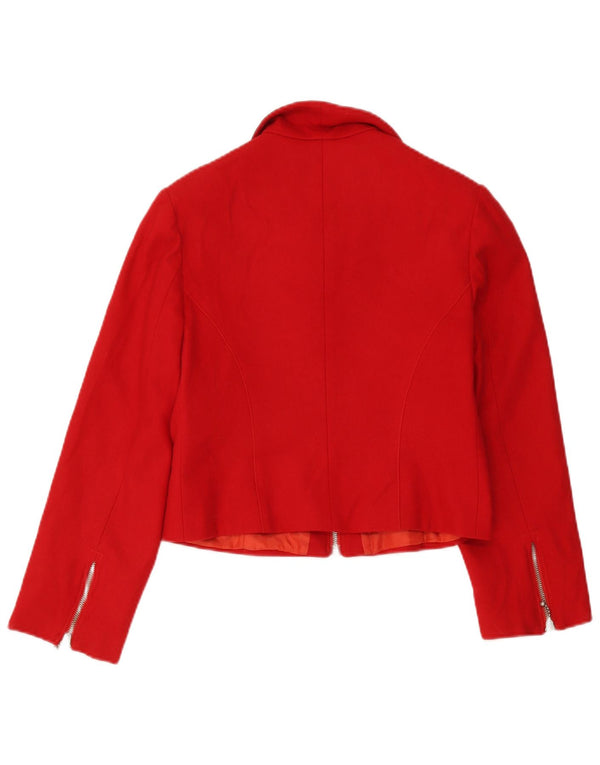 Jaqueta blazer gráfica feminina Laura Biagiotti 11-12 anos vermelho colorblock