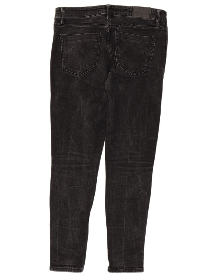 Zara Jeans Slim Feminino EU 38 Pequeno W28 L27 Cinza