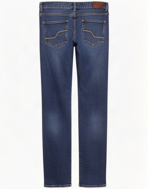 Fat Face Womens Straight Jeans W30 L30 Algodão Azul