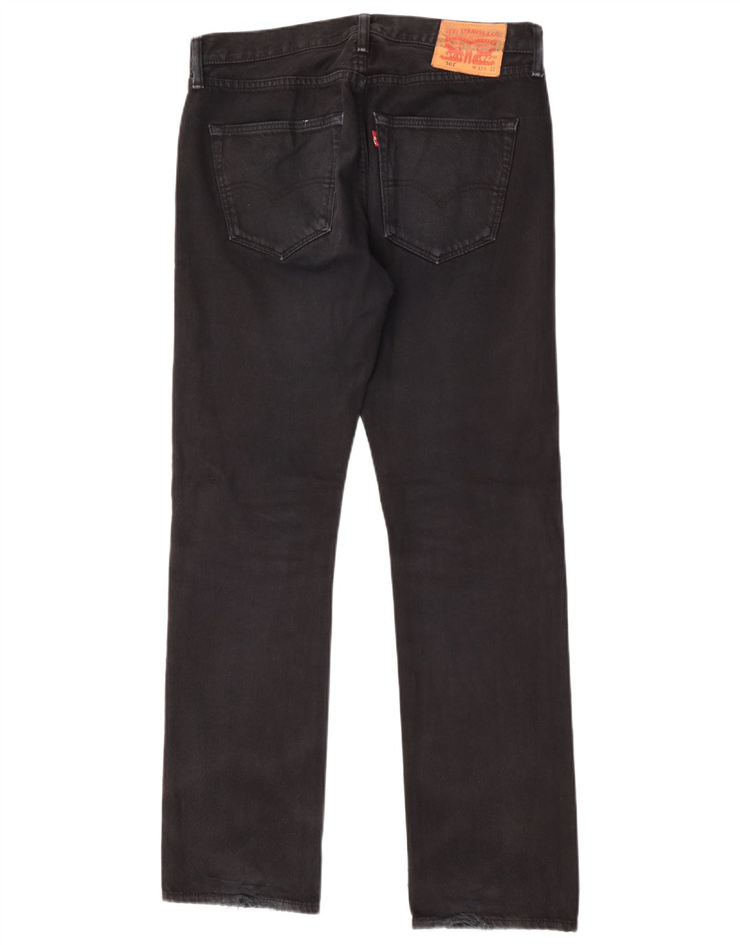 Jeans Levi's 501 Straight Masculino W32 L32 Algodão Preto