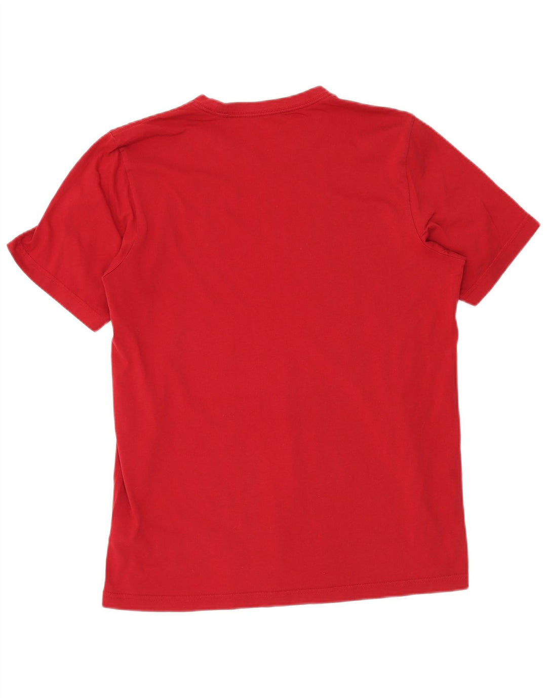 ADIDAS Mens Graphic T-Shirt Top Grande Algodão Vermelho