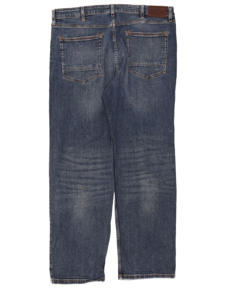 Jeans retos masculinos Marks & Spencer W38 L31 algodão azul