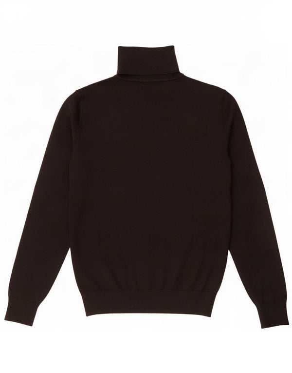 Suéter feminino Marks & Spencer com gola redonda Reino Unido 6 XS algodão preto