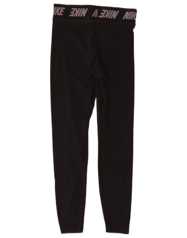 Leggings Nike Graphic Femininas UK 8 Pequenas Pretas