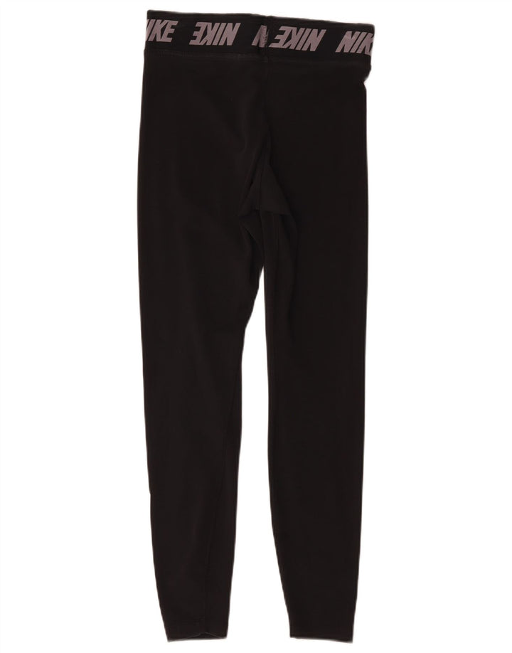 Leggings Nike Graphic Femininas UK 8 Pequenas Pretas