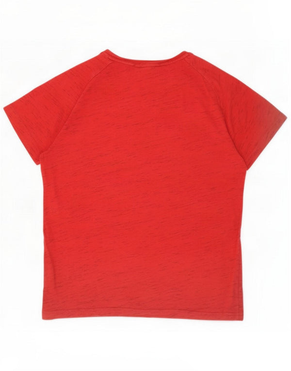Camiseta masculina Puma Top XL algodão manchado vermelho