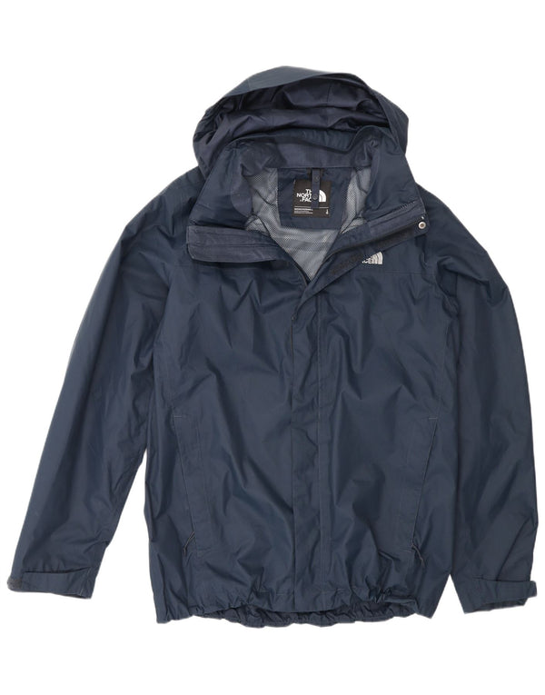 Jaqueta corta-vento masculina com capuz The North Face UK 40 grande azul marinho