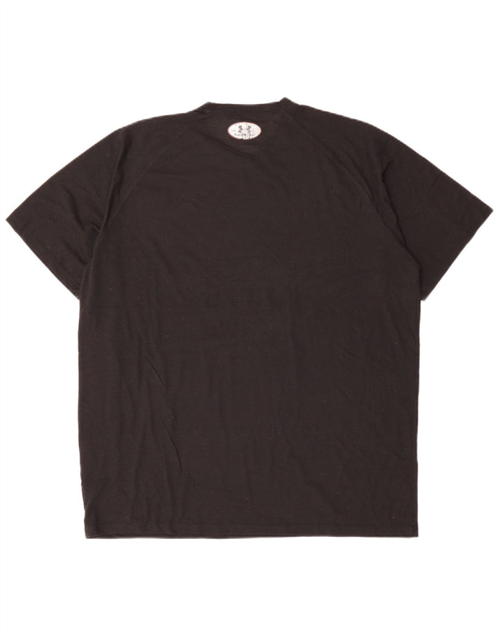 Camiseta masculina Under ARMOUR Heat Gear grande poliéster preto
