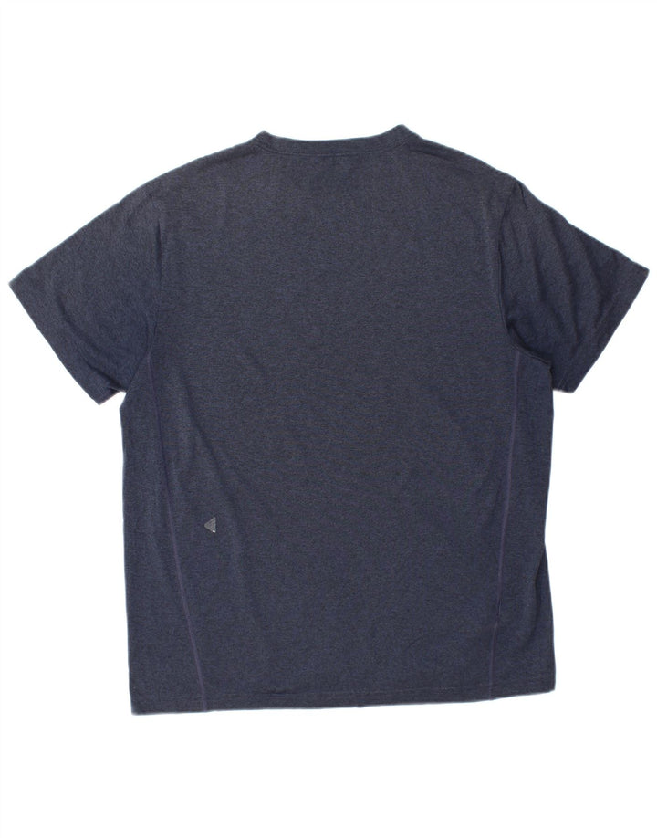 Camiseta masculina Eddie Bauer Top médio azul marinho poliéster