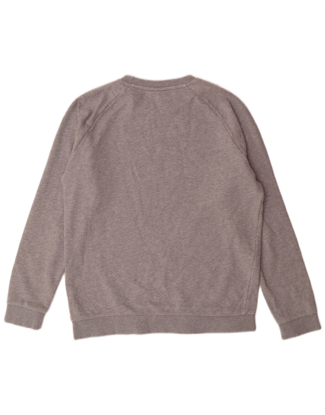ADIDAS Mens Graphic Sweatshirt Jumper Pequeno Algodão Cinza