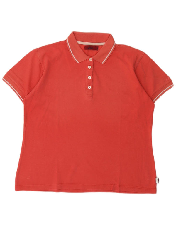 Camisa polo feminina Asics UK 18 XL algodão rosa