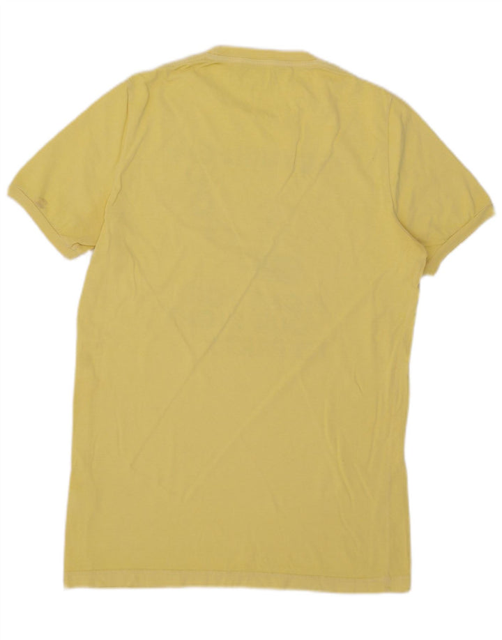 Camiseta gráfica masculina Dsquared2 Top médio algodão amarelo
