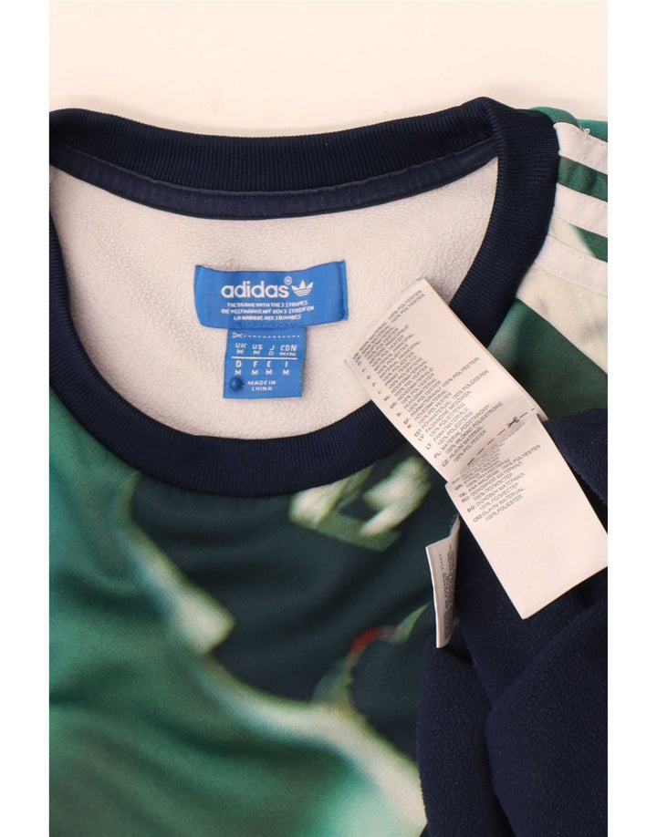 Adidas masculino moletom jumper médio azul marinho colorblock poliéster