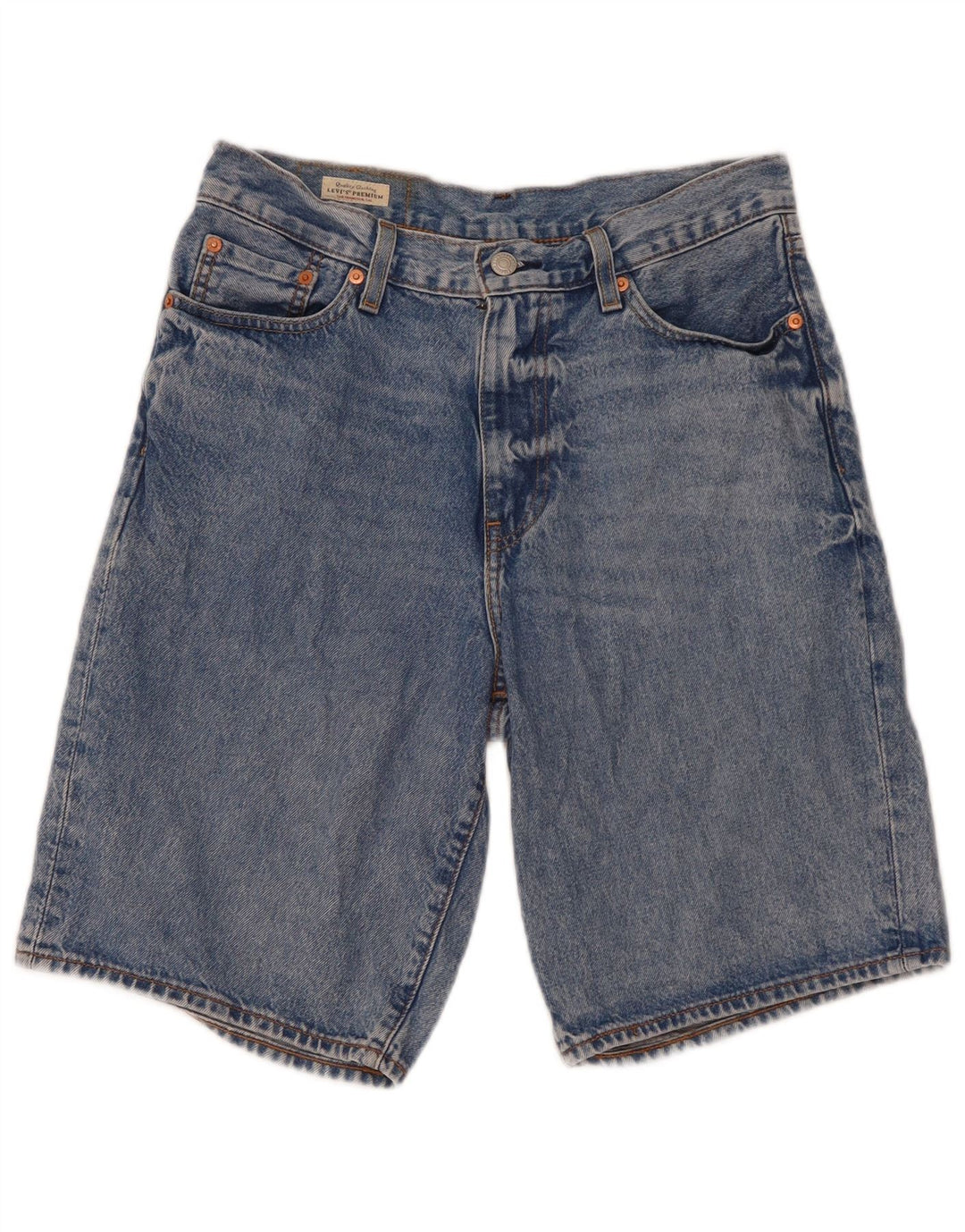 Shorts jeans masculino Levi's W30 algodão azul médio