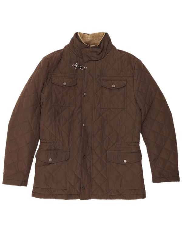 Jaqueta acolchoada masculina Mabrun IT 50 grande poliéster marrom
