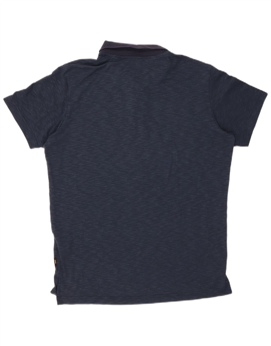 Camisa polo masculina JACK WOLFSKIN Reino Unido 38 pequena azul marinho manchada de poliéster