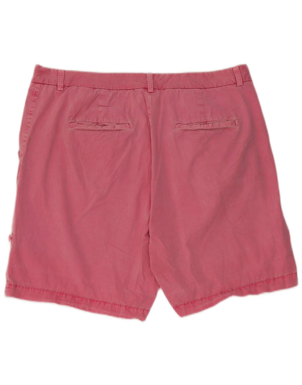 Shorts chino feminino Marks & Spencer UK 16 grande W36 algodão rosa