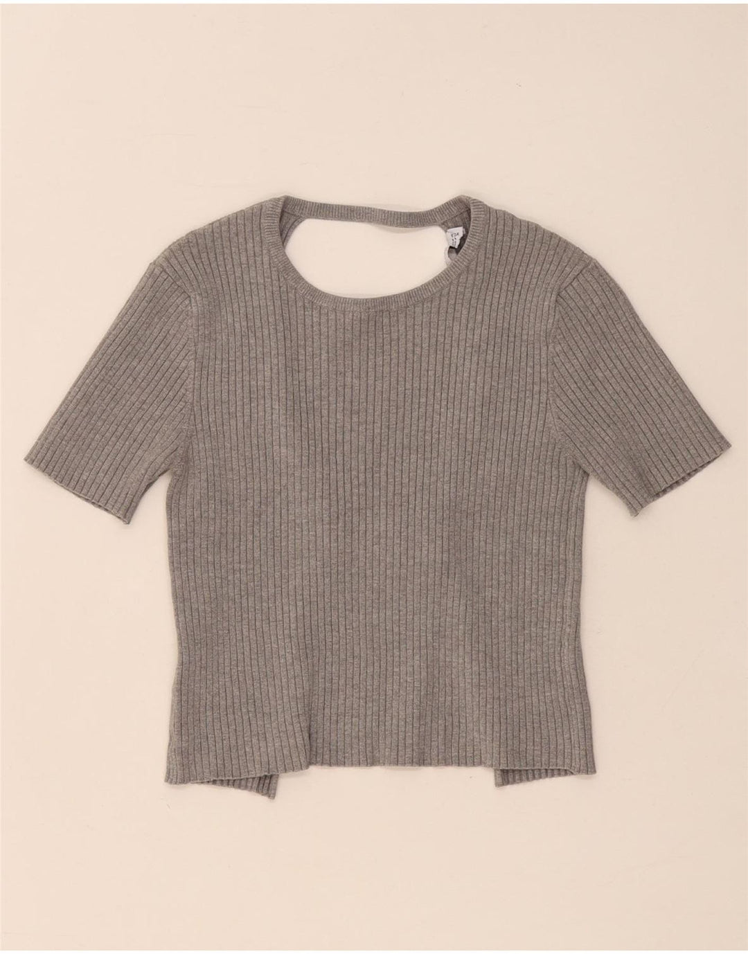 Blusa feminina Zara Top UK 12 cinza médio