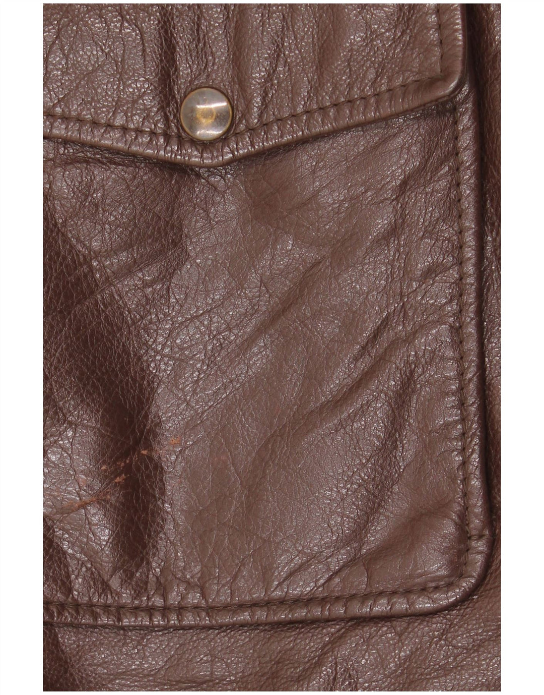 Jaqueta de couro masculina vintage IT 50 grande couro marrom