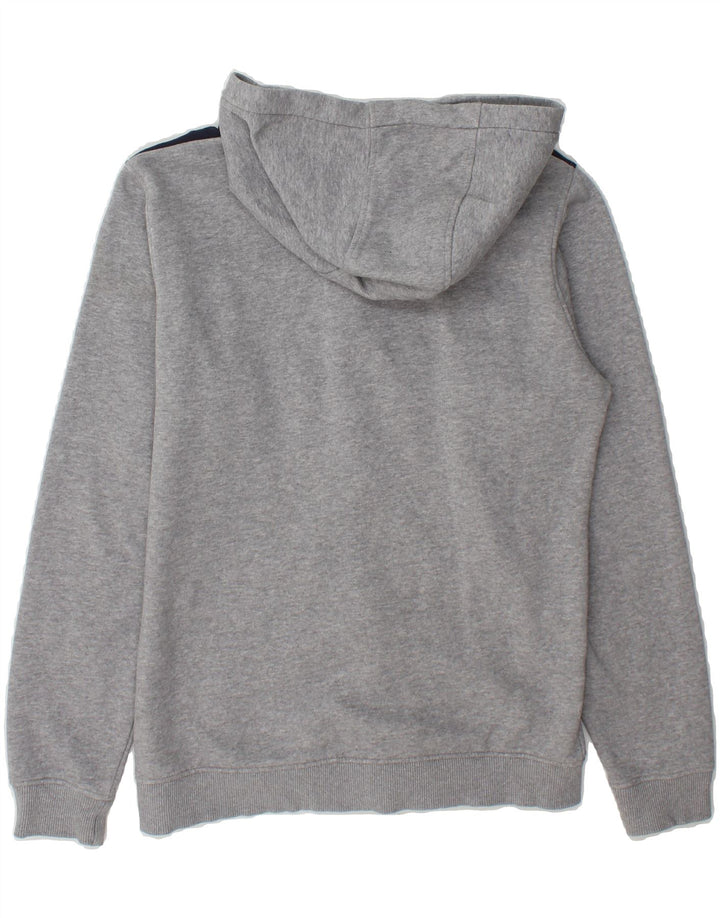 LYLE & SCOTT Boys Zip Hoodie Sweater 14-15 Years Grey Colourblock Cotton Vintage Lyle & Scott and Second-Hand Lyle & Scott from Messina Hembry 